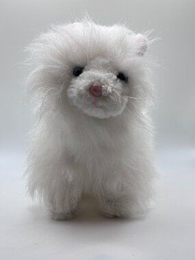 Ganz Webkinz White PERSIAN CAT Plush Kitty Cat Stuffed Animal 10" NO CODE
